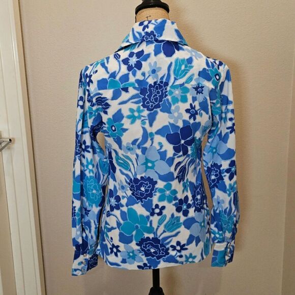 HbarC Women's Vintage Floral Western Shirt - Picture 4 of 6